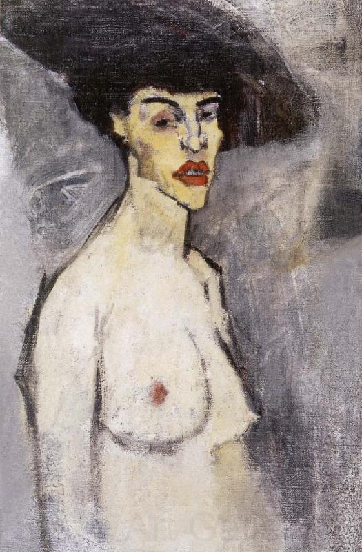 Amedeo Modigliani Female nude with hat Norge oil painting art
